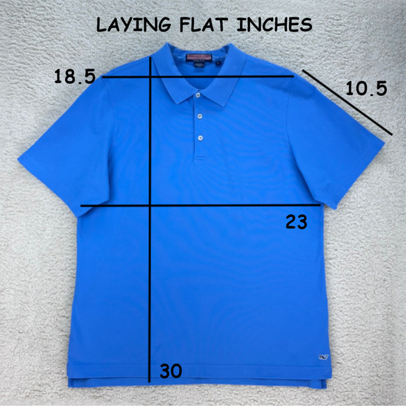 Vineyard Vines Polo Shirt Men's L Navy Blue Mercerized Cotton Short Sleeve - Picture 6 of 8